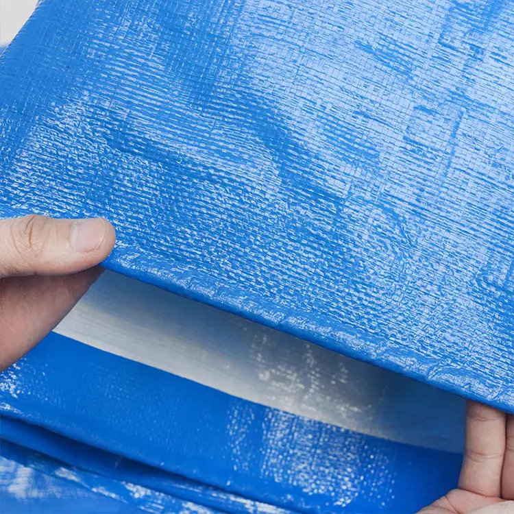 160g mavi ağ pe tarpaulin