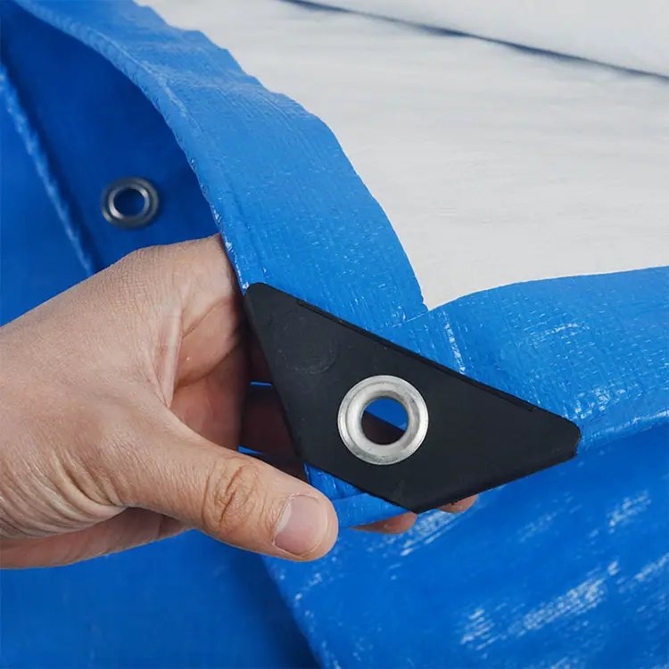 160g mavi ağ pe tarpaulin