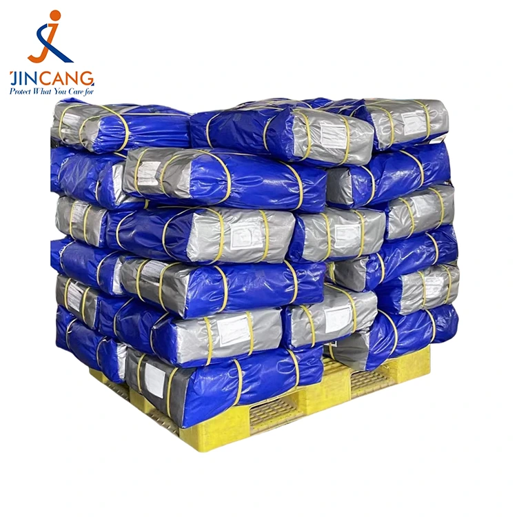 180g tünd mavi gümüş pe tarpaulin