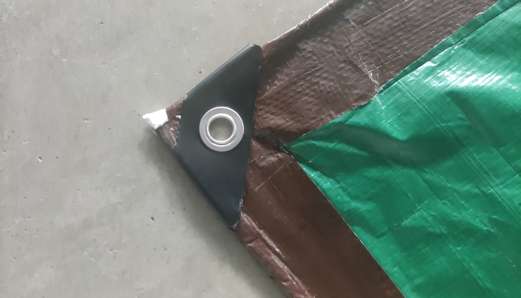 8'x10 '110gsm qəhvəyi pe tarpaulin, örtük qorunması üçün 8'x10 '110gsm qəhvəyi pe tarpaulin, örtük qorunması üçün