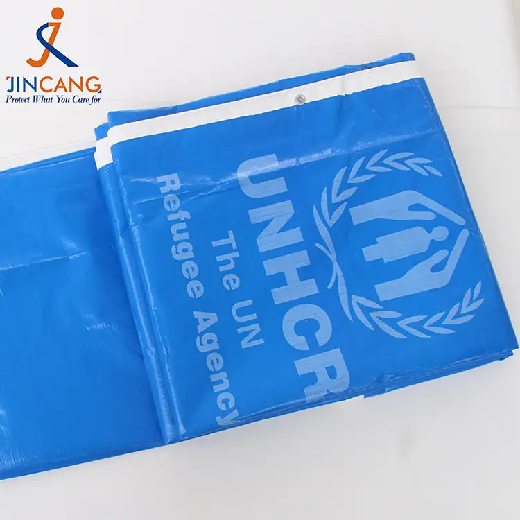 220g mavi ağ çap pe tarpaulin