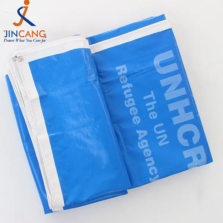 220g mavi ağ çap pe tarpaulin