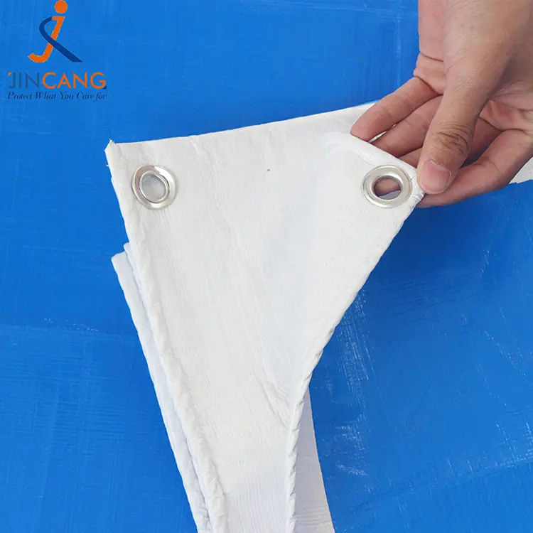 220g mavi ağ çap pe tarpaulin