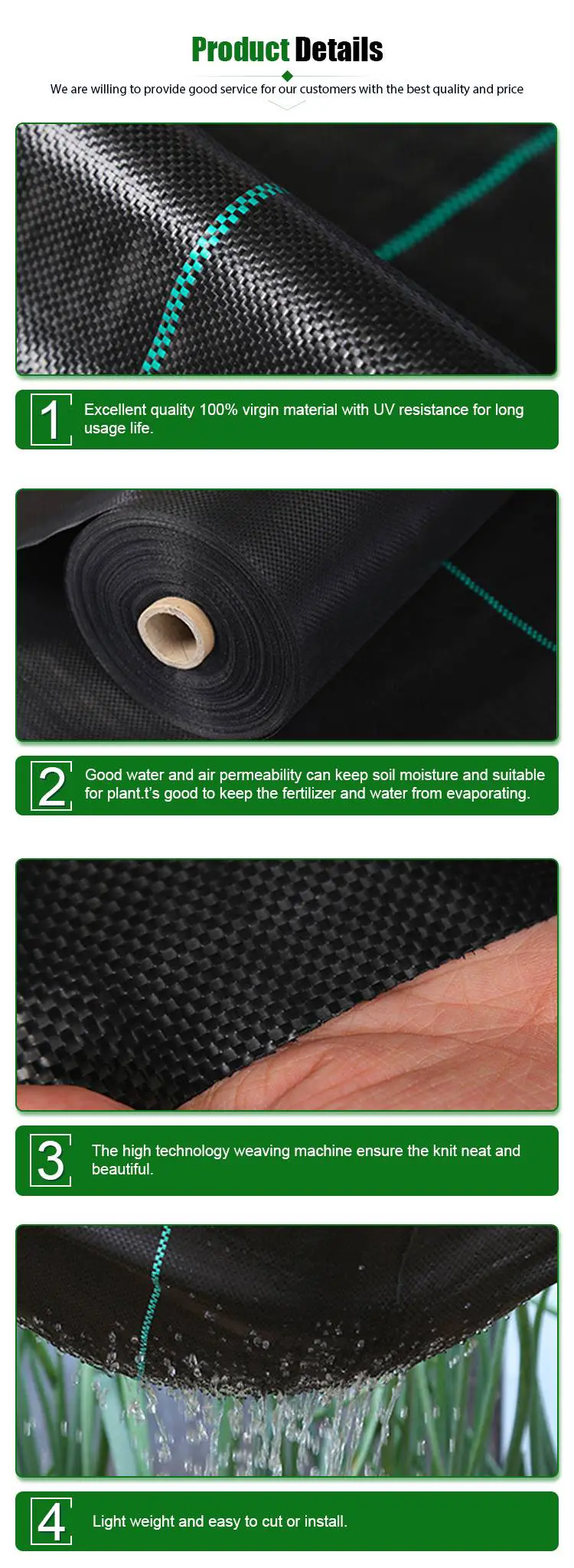 Weed Control Fabric Mat