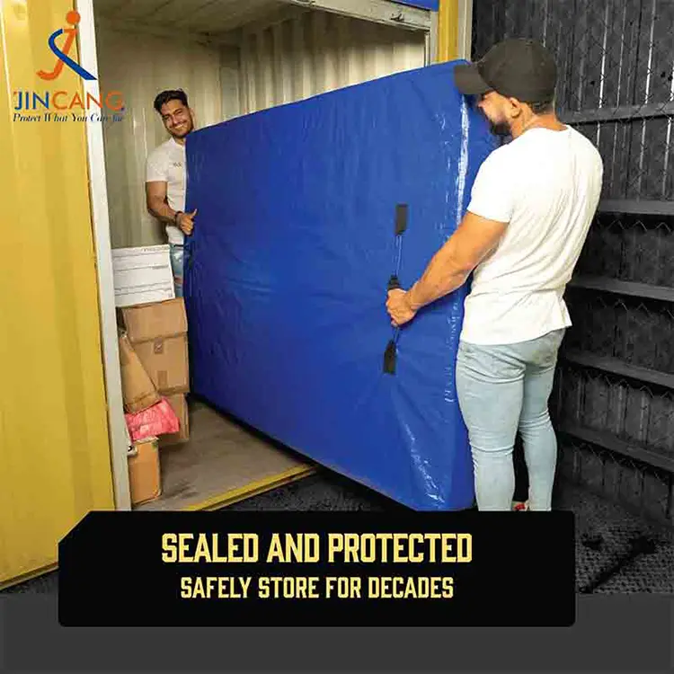 Fermuarlı pe döşək saxlama çantası